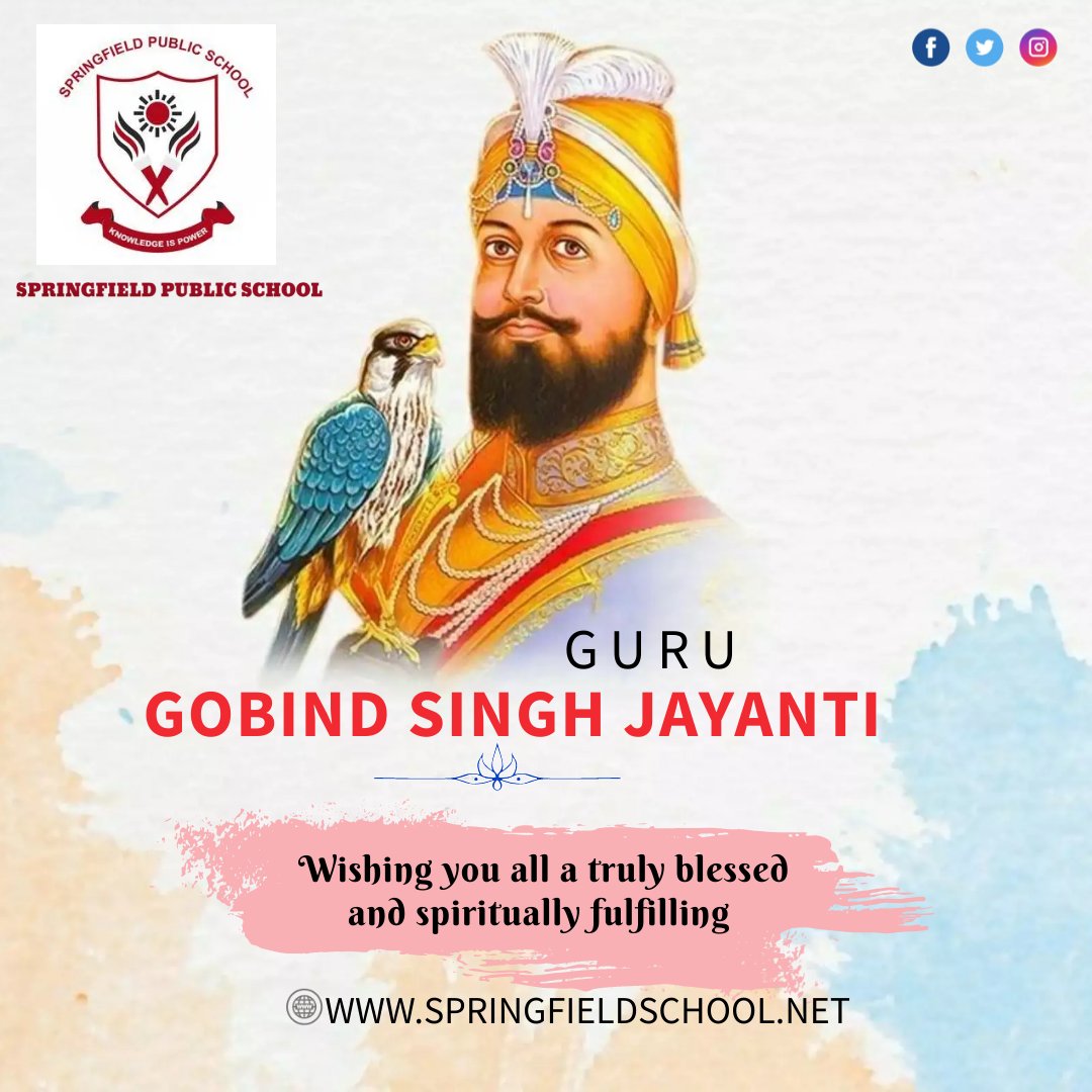 Wishing you the courage to face challenges with the strength of steel, just like Guru Gobind Singh Ji. Happy Guru Gobind Singh Jayanti!

#gurugobindsinghji #guruparv #gurupurab #GuruGobindSingh #GuruGobindSinghJiMaharaj #GuruGobindSinghJayanti #punjab #ambala #delhi #amritsar
