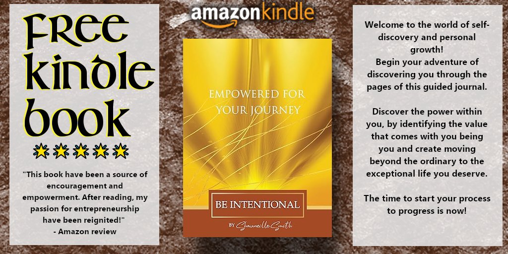 ⭐⭐⭐⭐⭐
#FREE #KINDLE #EBOOK
⭐⭐⭐⭐⭐ 'This book is a great tool to help focus on areas in your life that you may want to improve.'
Empowered For Your Journey: Be Intentional

by Shauneille Smith amzn.to/3RRlq28

#freebooks #freebiebooks #amreading
@BSPbooks