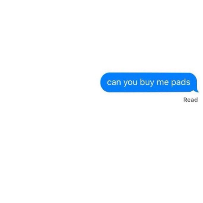 how capres and cawapres would respond to a text “can you buy me pads?” A THREAD.