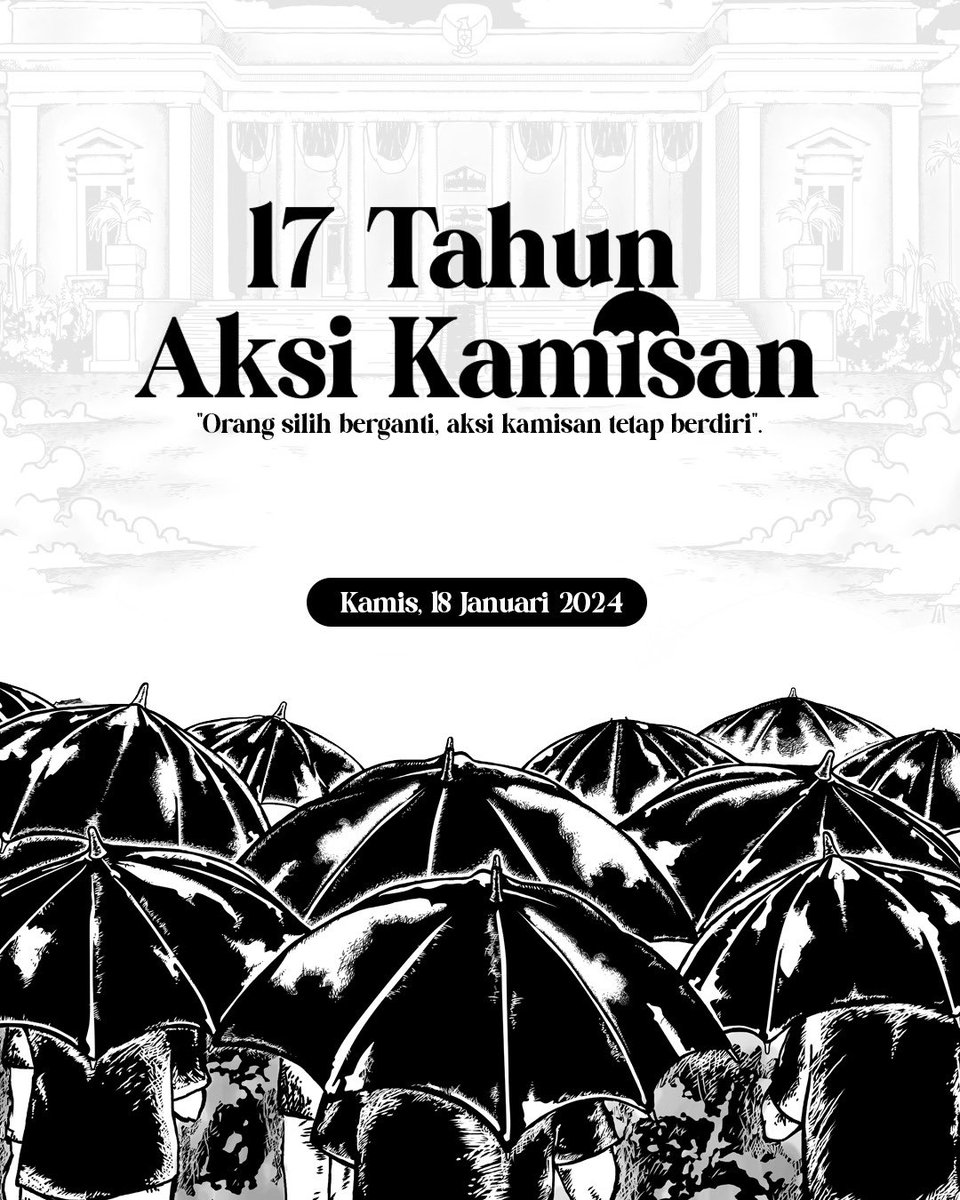 InsyaAllah semoga besok bisa nyempetin dateng. Ayooo yang mau ikut #17TahunAksiKamisan bareng 🫡