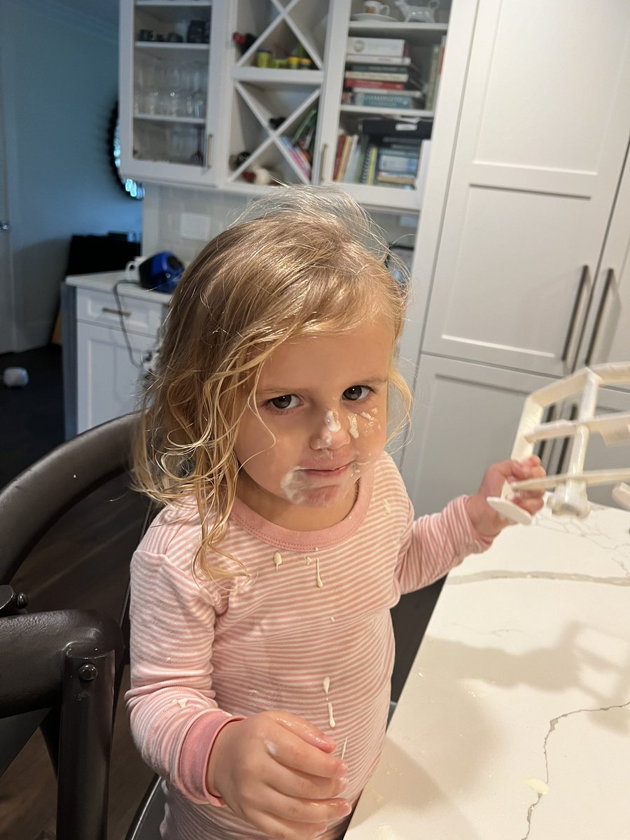 amycalandrino's tweet image. Making your own afternoon ice cream. 🍨 So good your daughter has to lick it off the @KitchenAidUSA ice cream mixer dasher. #amysapron #thegoodlife #livinglifetothefullest