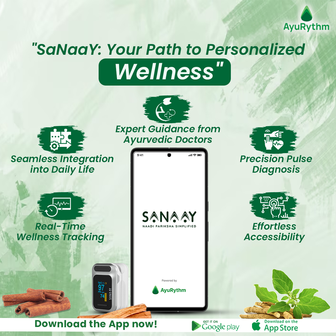 Unlock SaNaaY's Naadi Pariksha: Ancient wisdom meets precision for personalized wellness. Tailored recommendations for all! 🌟✨ 📲 Install the App Now❗️ Android: bit.ly/3T6iW0a IOS: apple.co/42dStl . . . #AyuRythm #WellnessTransformation #SaNaaYWellness