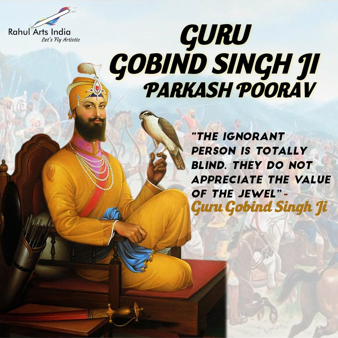 Celebrating the divine spirit of Guru Gobind Singh Ji on his Jayanti. May the teachings of courage, justice, and compassion inspire us all. 🙏✨ #GuruGobindSinghJayanti #RahulArtsIndia #DivineInspiration #Sikhism #SpiritualJourney