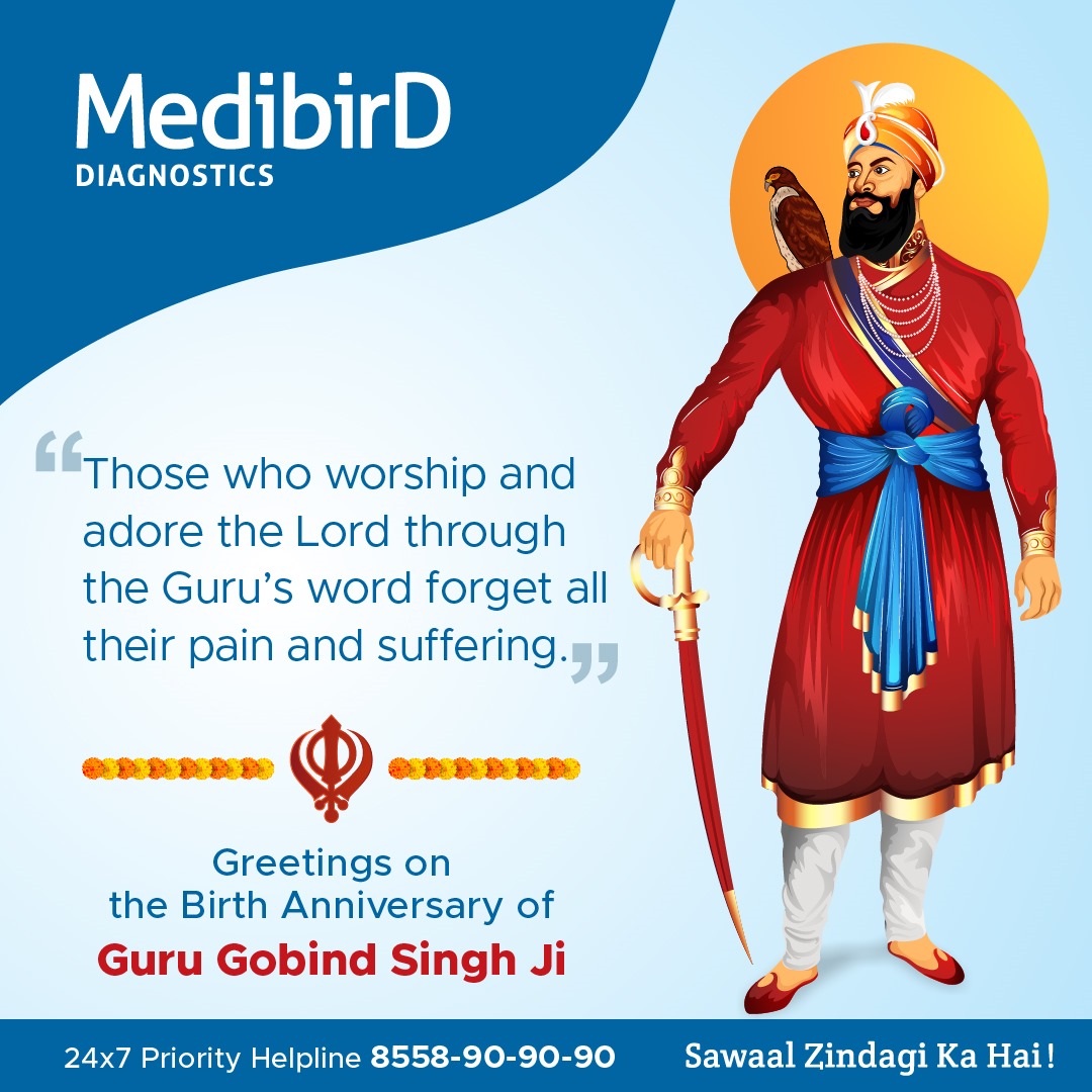MedibirdD's tweet photo. Greetings and remembrance on the birth anniversary of the 10th Sikh Guru Gobind Singh Ji.

#SawaalZindagiKaHai #medibird #pathology #medibirddiagnostics #medibirdfamily #makarsankranti #makarsankranti2024 https://t.co/luCRL3RzJ8