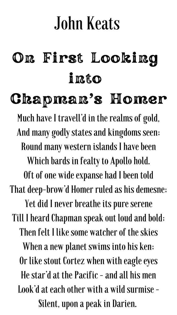 Poetry_Day_9's tweet photo. John Keats 

#JohnKeats #Keats #poetrycommunity #PoetryShare #Poetry #poetrylovers #poetrytwitter #poetrybook #poet #POEMS #twitterpoem #twitterpoetry #writing #WritingLife #writerslift #WritingCommunity #Homer #BookTwitter #booktwt #booktwt #books #Reading https://t.co/DRncYsGsfd