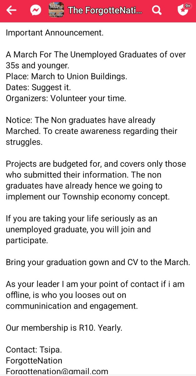 GovtReject's tweet photo. A March for all the unemployed graduates. Young and old.
Union Buildings.
Bring your 🎓 gown and your CV.
@ComradeCadre @EFFSouthAfrica @eNCA @HermanMashaba @MmusiMaimane @PhumlaniMMajozi @MYANC @Newzroom405 #LifeBeyondNumbers #BafanaBafana #RIPZUMA #gayton https://t.co/i22mYHW3n6