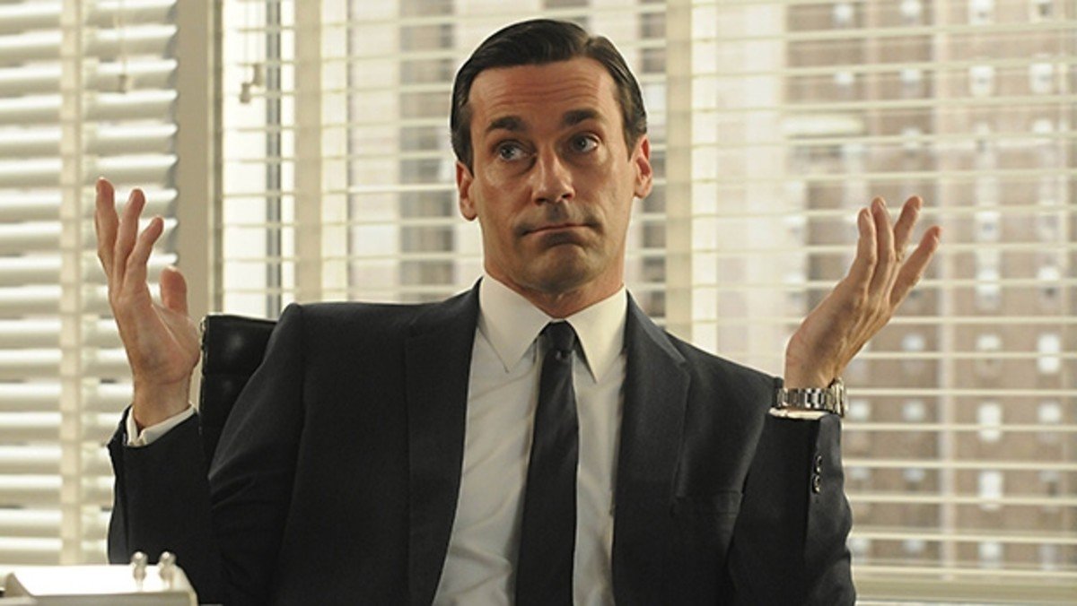 Okay, time for a real discussion about serious things: Who in Mad Men is circumcised, and who isn't? First off, Don is definitely not circumcised. Not because he's a 'real name' or whatever, but because he was born to a poor farming family before circumcision was popular.