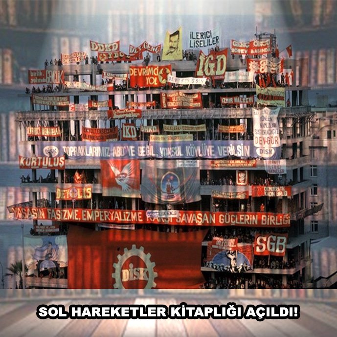SOL HAREKETLER KİTAPLIĞI AÇILDI!
Türkiye sol ve sosyalist hareketinden çeşitli parti ve hareketlerin kitap, broşür, bildiri vb. malzemeleri yanı sıra program ve tüzükleri, seçim bildirgeleri, kongre belgeleri ve çalışma raporları bulunmaktadır.
Erişim: tustav.org/kutuphane/sol-…