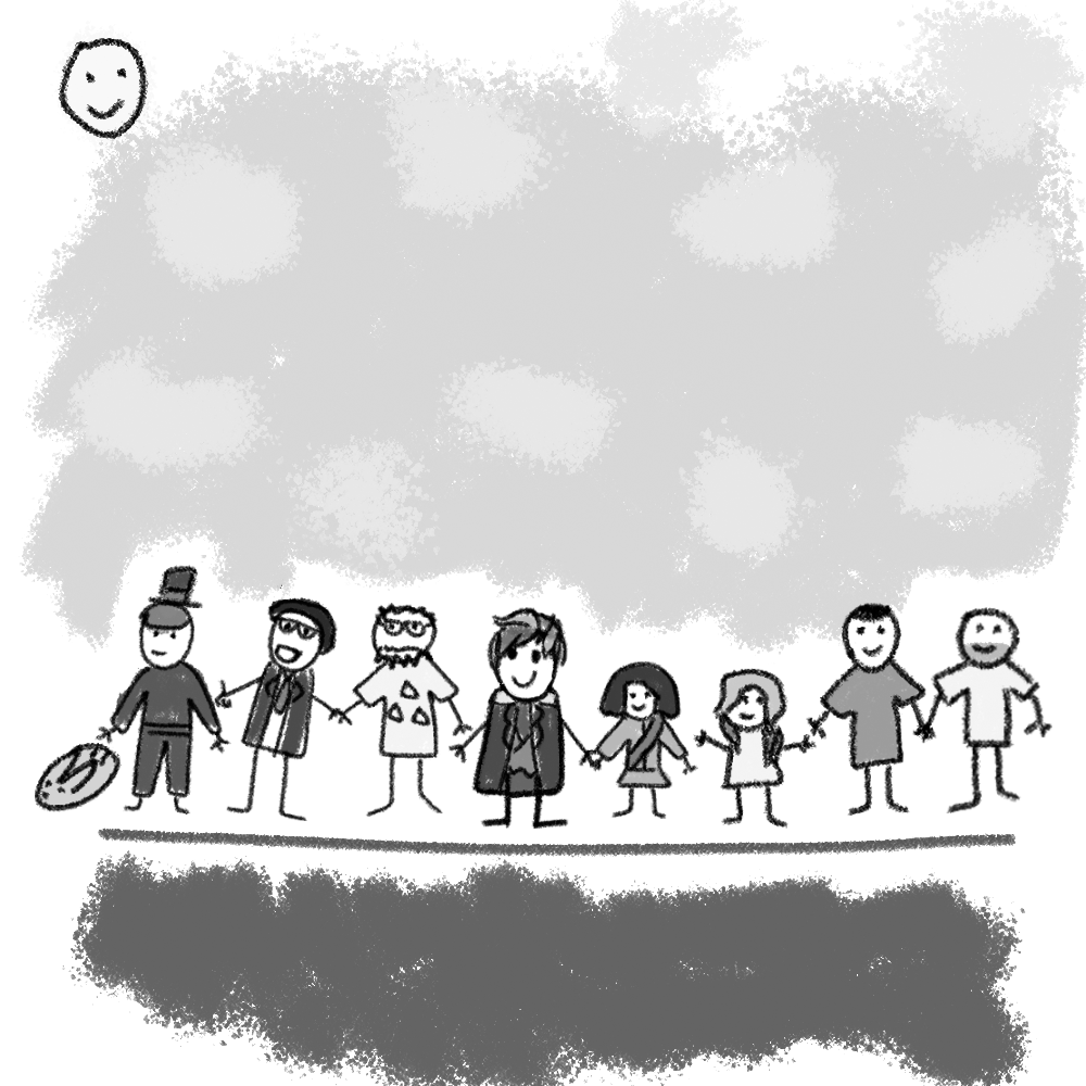 illoVT's tweet photo. It's you and your friends! #ISATgame 
We finished the game on stream today, and it's easily become one of my favorite RPGs. Siffrin might be a little TOO relatable. We made our own friendship doodle to celebrate.
Thanks again to @insertdisc5 for the game, I HIGHLY recommend it. https://t.co/lAdoLmssFT