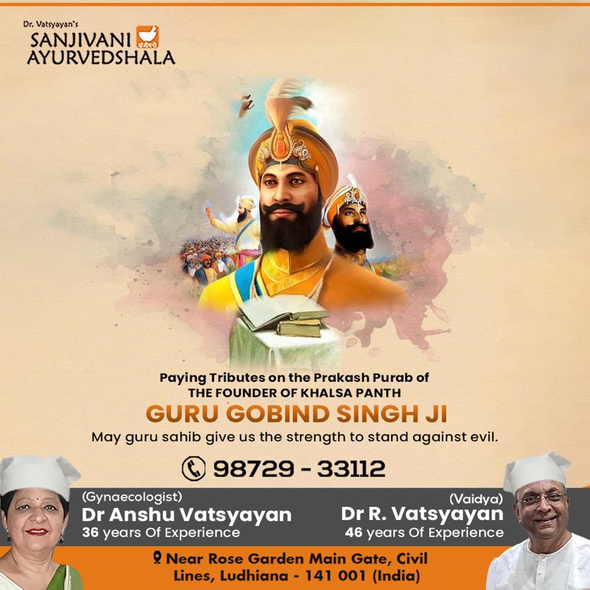 SanjivaniAyurv8's tweet image. Let's honor Guru Gobind Singh Ji on his special day. May his teachings give us strength to fight against what's wrong. Stand up against evil .

Happy Gurupurab!

#gurugobindsinghji #gurugobindsinghjigurpurab #drvatsyayan #ayurvedicdoctor #sanjivaniayurvedshala #ludhiana #punjab