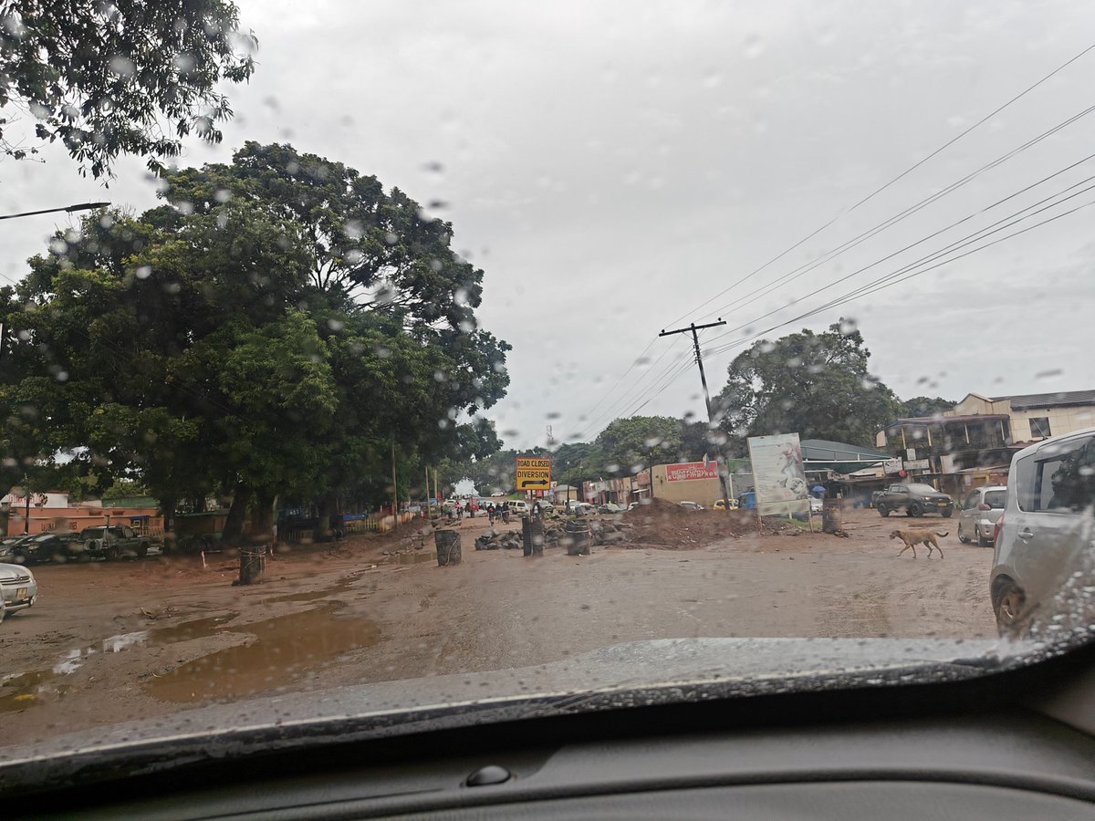 TheNyapapi's tweet photo. @LLCityCouncil . There is a 60m road section at Bwandilo, Area 47, which was closed about two months ago, for rehabilitation. We are forced to take the bumpy diversion, that passes through Kachasu sellers. Who is supervising this contractor? https://t.co/BXiBHsTO2q
