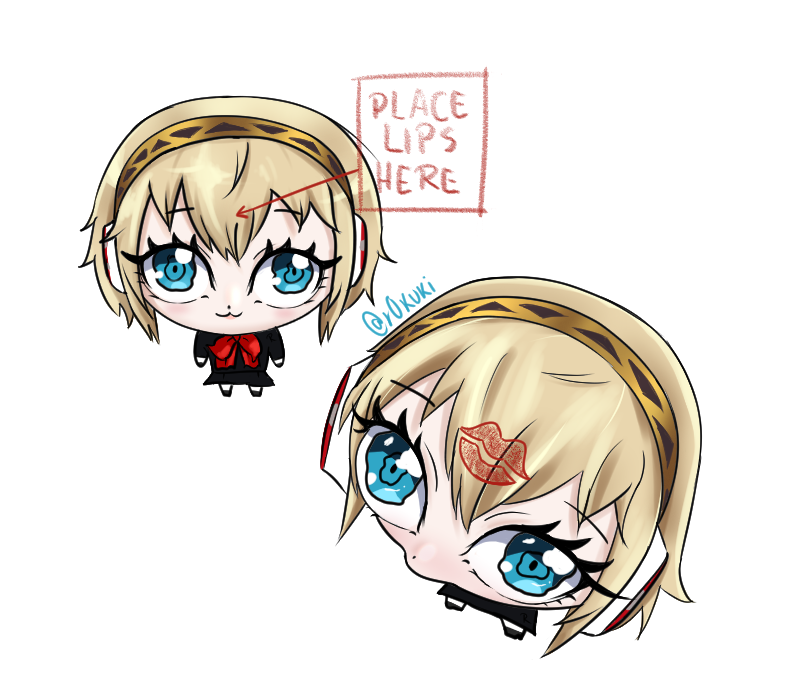 r0kuki's tweet photo. Aigis want a forehead kiss!! 🥺✨

#Persona3 #Persona3Reload #Aigis #P3 https://t.co/R8VMSckhXG