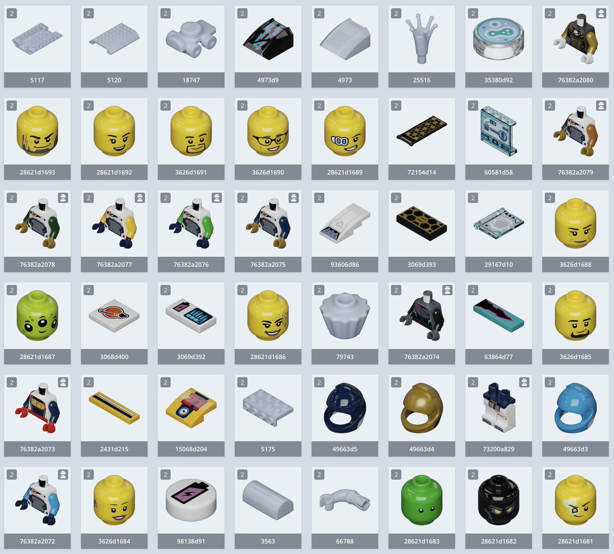 A bunch of new elements on #mecabricks