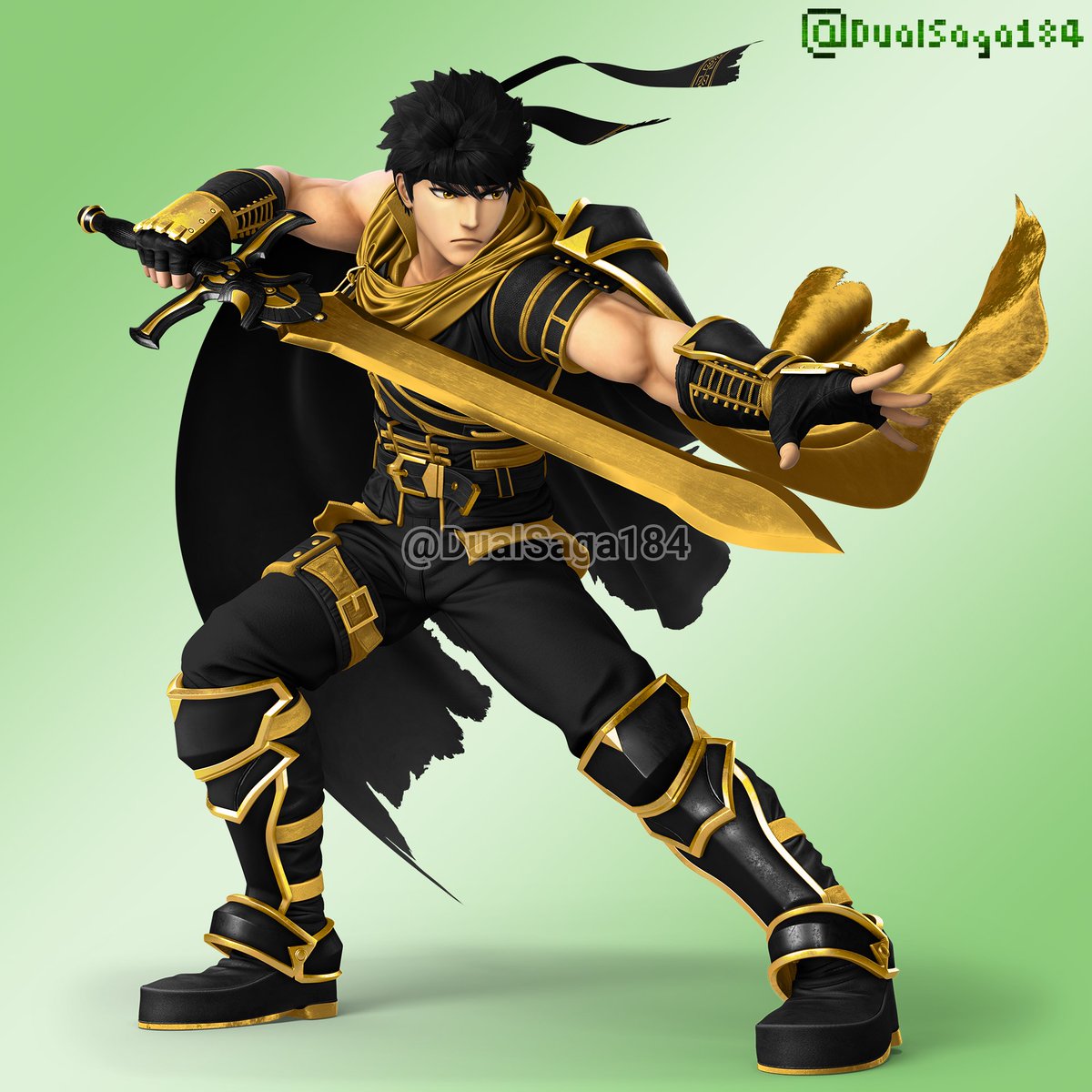 Black and Gold Ike (Path of Radiance and Radiant Dawn) #SaveSmash