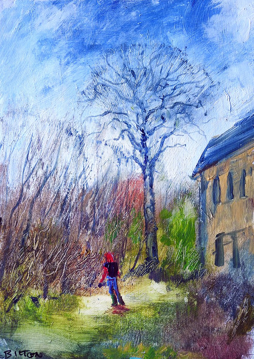 #wintermorning #chillydays #acrylicpainting #outdoorpainting #pleinairpainting #artinsouthyorkshire #interiordesign #paintingoutside #directobservation #landscapepainting #southyorkshire #biltonart #opencountry #trees #clouds #fineartpaintings #allaprima #clarifiedimpressionism