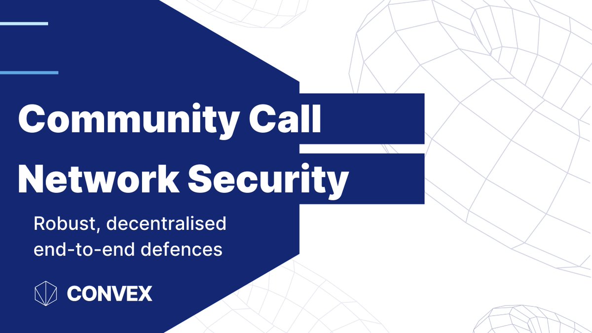 Learn how Convex deploys the key concepts of security in some novel and powerful ways. 4pm UTC Jan 18th youtube.com/@convex-world/…