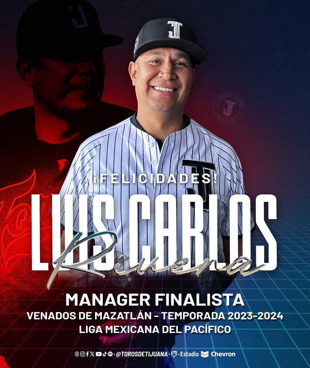 ¡FELICIDADES LUIS CARLOS! ¡Nuestro manager ha llevado a <a href="/venados_mzt/">Venados de Mazatlán</a> a la Serie Final y buscará levantar el trofeo de CAMPEÓN en la Liga Mexicana del Pacífico! #TorosAquí🐃♥️