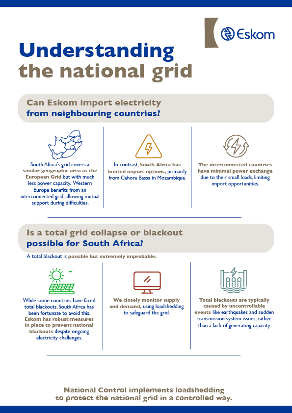 Eskom_SA's tweet photo. Did you know that engineers, computer experts, and weather forecasters monitor different things from the National Control Centre before starting loadshedding? This team works round the clock, every day of the year, to prevent total blackouts.
#UnderstandingTheNationalGrid https://t.co/OgpZnXIDlA