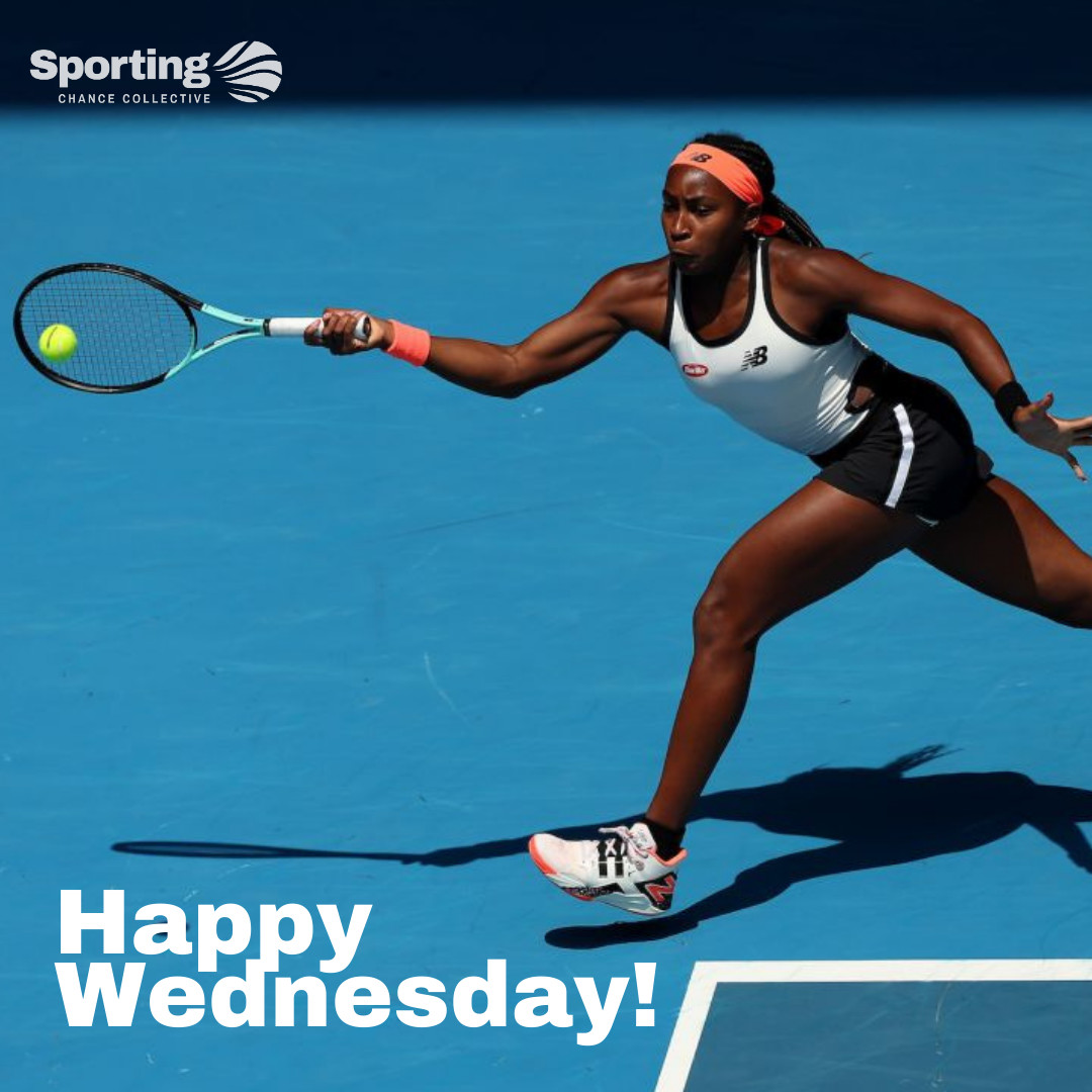 SportingScc's tweet photo. 𝗛𝗮𝗽𝗽𝘆 𝗪𝗲𝗱𝗻𝗲𝘀𝗱𝗮𝘆! 🎾

Who has been your favourite athlete in the Australian Open so far? 

#SportingChanceCollective #AustralianOpen #WomenInSport https://t.co/psnfOpWczp