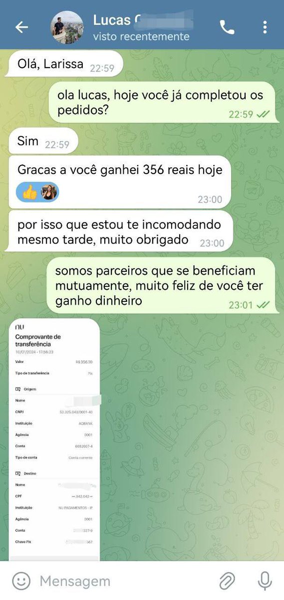 Apenas a começar, ganho facilmente R$350, muito feliz!