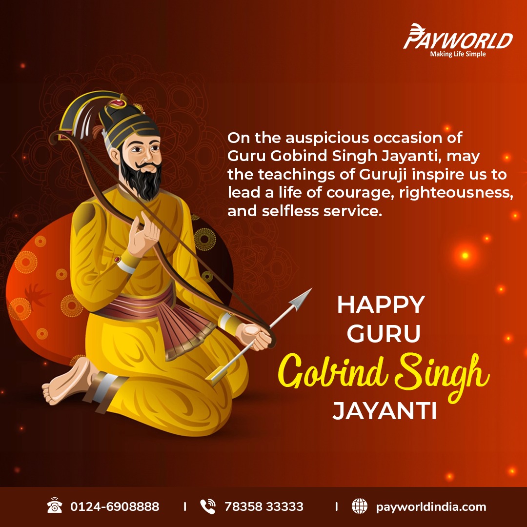 On this auspicious day, we honor the birth anniversary of Guru Gobind Singh Ji. Let's embrace his teachings of love, unity, and selfless service. Happy Guru Gobind Singh Jayanti! 

🙏🎉 #GuruGobindSinghJayanti #Inspiration #Sikhism #waheguru #gurugobindsinghji #gurugranthsahib