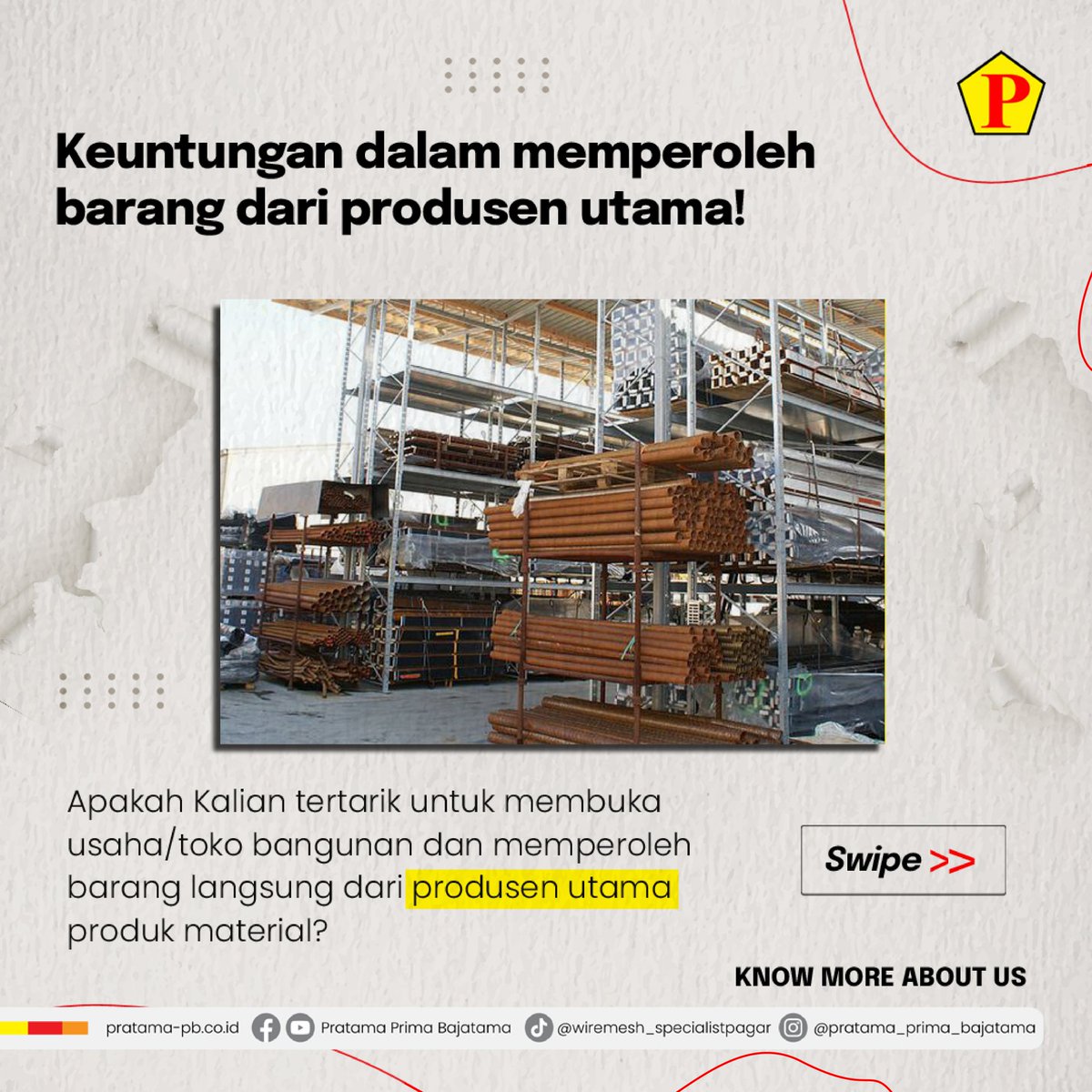 PBajatama's tweet image. Dengan mempertimbangkan keuntungan keuntungan ini, kita dapat membangun strategi bisnis yang efektif. Namun, pastikan untuk selalu percaya pada produsen utama 💡

So what are you waiting for ? Pratama behind you

#pagarbrc #pintubrc #wiremesh #steels #kawatbwg #barbedwire #proyek