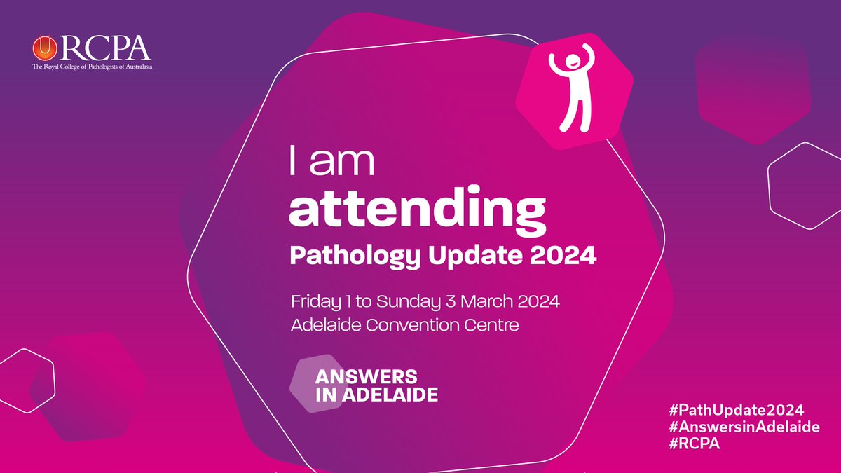 EvePropper's tweet image. @PathologyRCPA #PathUpdate2024 #AnswersinAdelaide #RCPA Register now &amp;amp; get all the answers! @AdelaideCC @BizEventsAdl