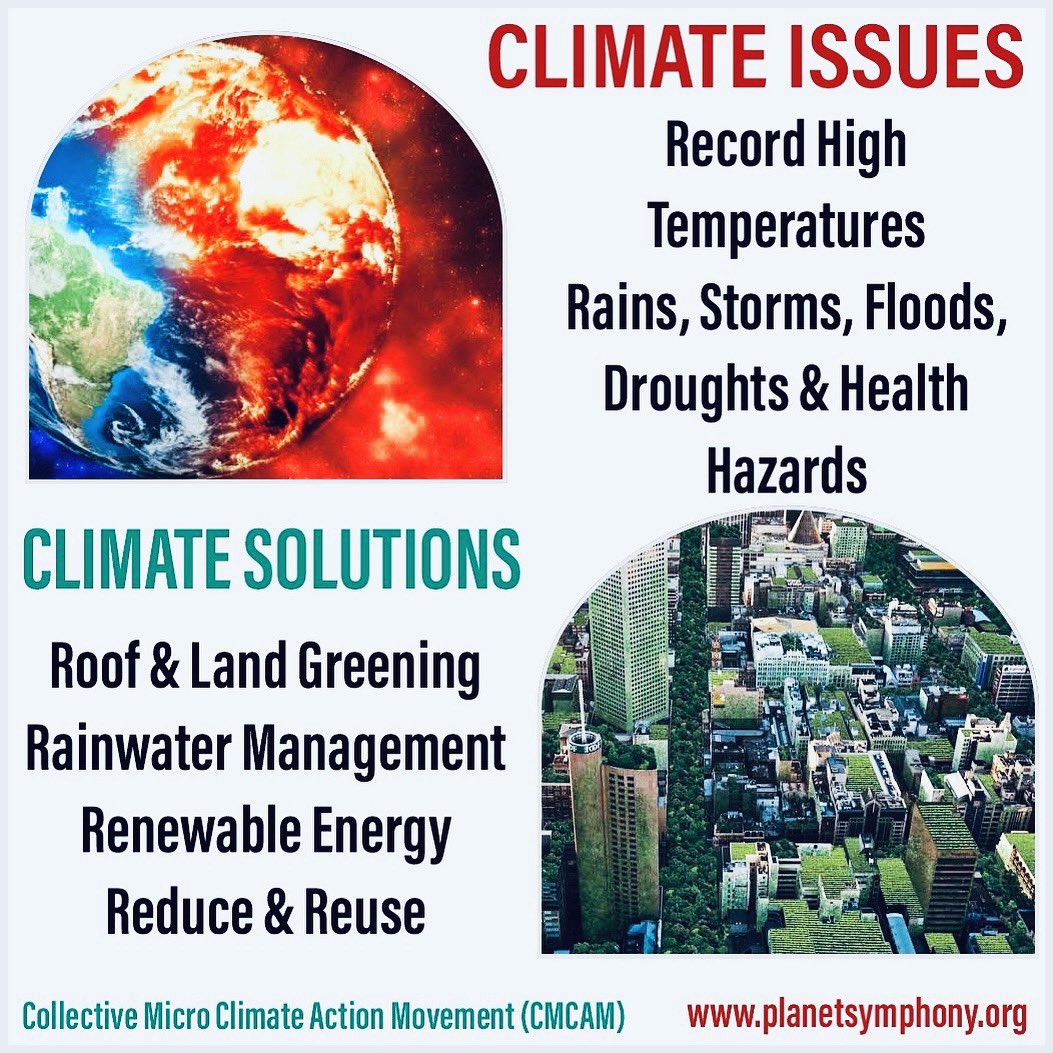 Lead the Collective Micro Climate Action Movement (CMCAM) in your region to reverse the Climate Change Crisis! DM or Email planetsymphony@gmail.com to join! #climateaction #climatesolutions #environmental #environment #ClimateActionNow #ClimateCrisis