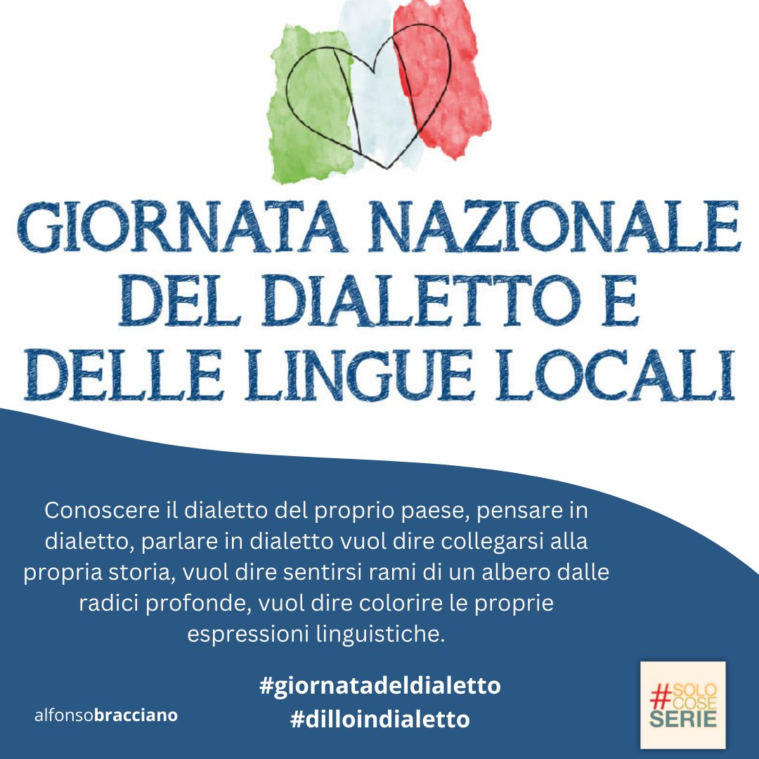 #giornatadeldialetto #dilloindialetto