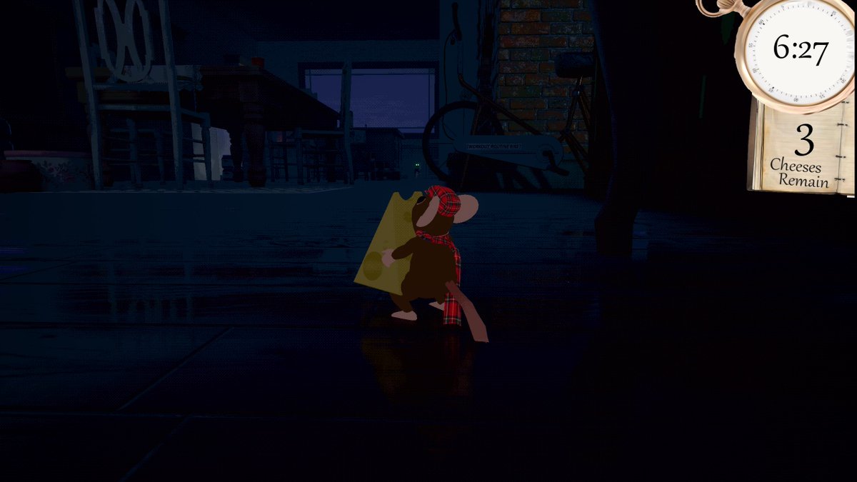 LumpyOats1's tweet photo. My friends and I (@dinopokey @3DdotBastard @wizardactivity_) made a cute platformer stealth game about a mouse stealing cheese from cats at night for @PixelPastures Pixel Jam that you can check out here:  

https://t.co/dzbFYyTqG1

 Give it a try! https://t.co/Fkvad7jwl7