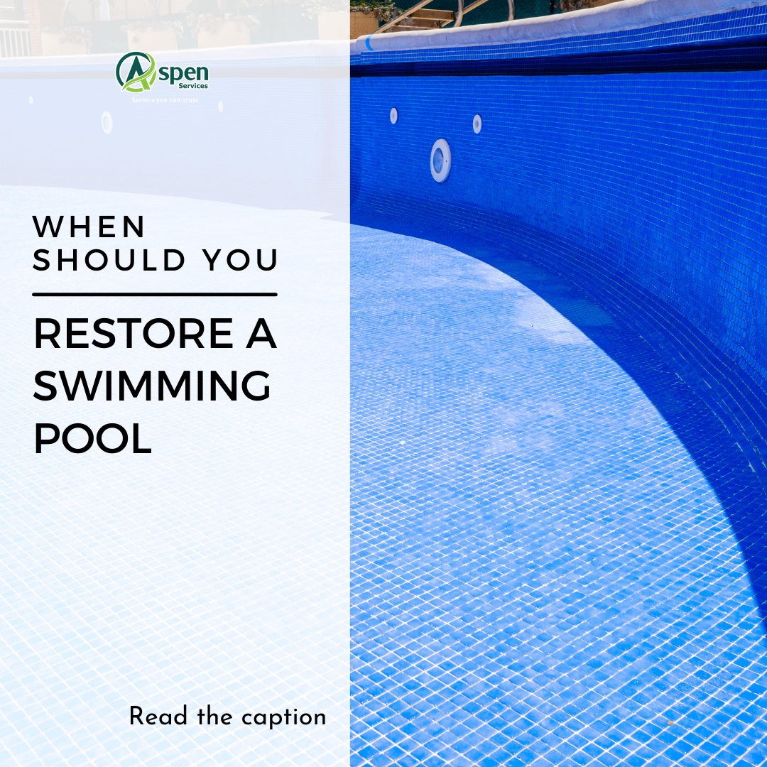 Aspen_Service's tweet photo. Recognizing when a pool needs restoration involves assessing various aspects of its condition. 

Check the thread for some signs that may indicate your pool requires restoration. https://t.co/VQLrov1p0N