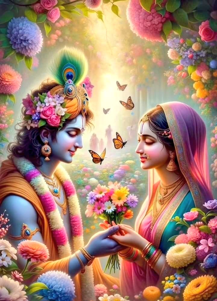 hari_priye_'s tweet photo. राधा कृष्ण के दिव्य प्रेम को अपनाने से, हमारे दिलों को सांत्वना मिलती है और हमारी आत्माओं को मुक्ति मिलती है।" https://t.co/7vxhXCGNFr