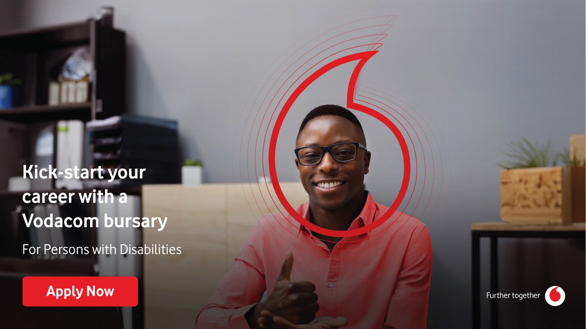 Nothing is standing between you and a good education that is fully supported by the <a href="/Vodacom/">Vodacom</a> Persons Living with Disabilities Bursary Program. Apply here: bit.ly/3F9xN4b, and enjoy the benefits of a stress-free academic year 2024. #BuildingYourFutureTogether