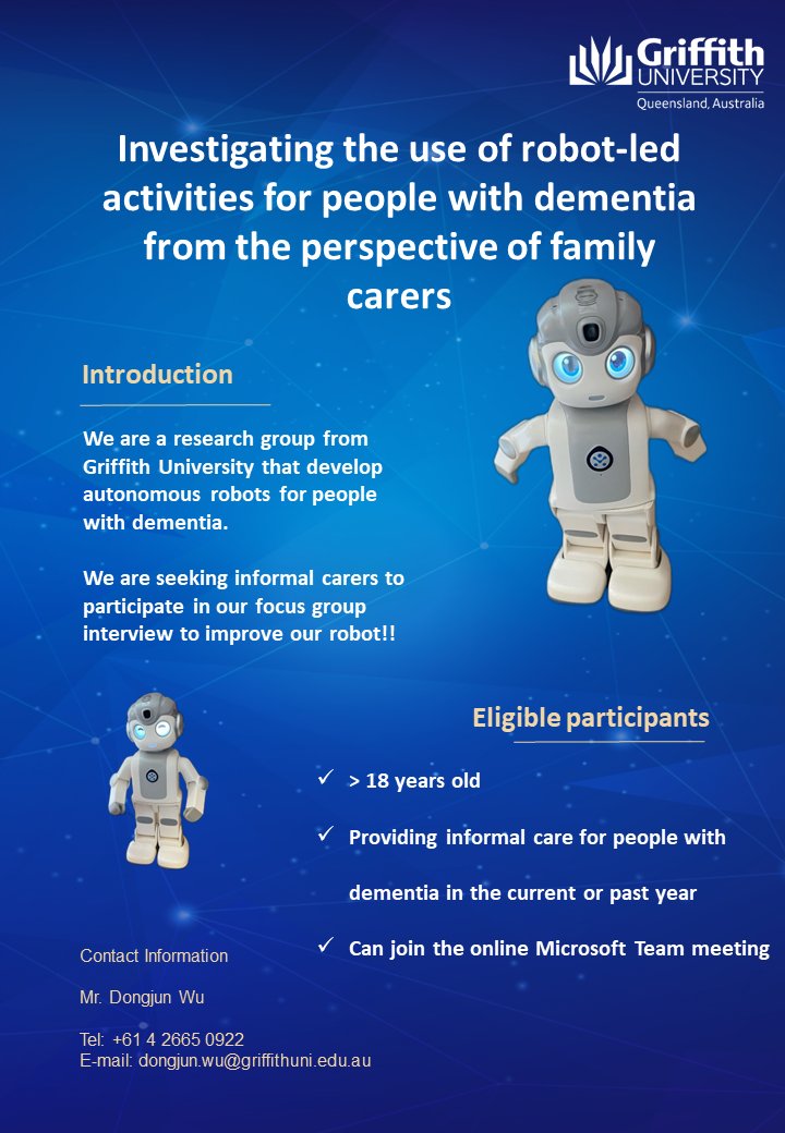 Are you a family carer of a person living with #dementia in #Australia? We would love your help with our online study. Please see the attachment and respond ASAP to the email or mobile number in the attachment. @Dongjun_W @pu_lihui