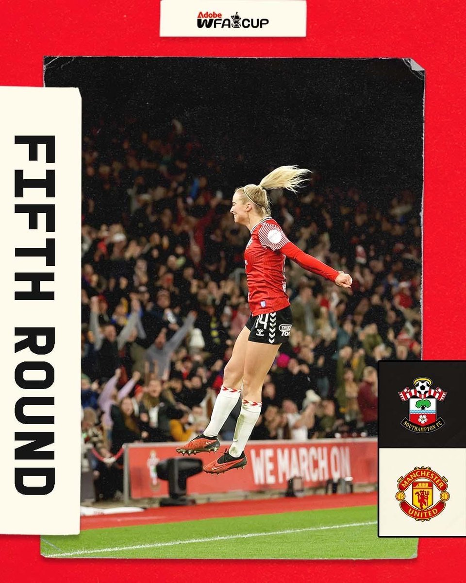 The next round of the FA Cup is a biggie 🙌🙌🙌 #southamptonfc #southampton #womensfacup @visit_soton