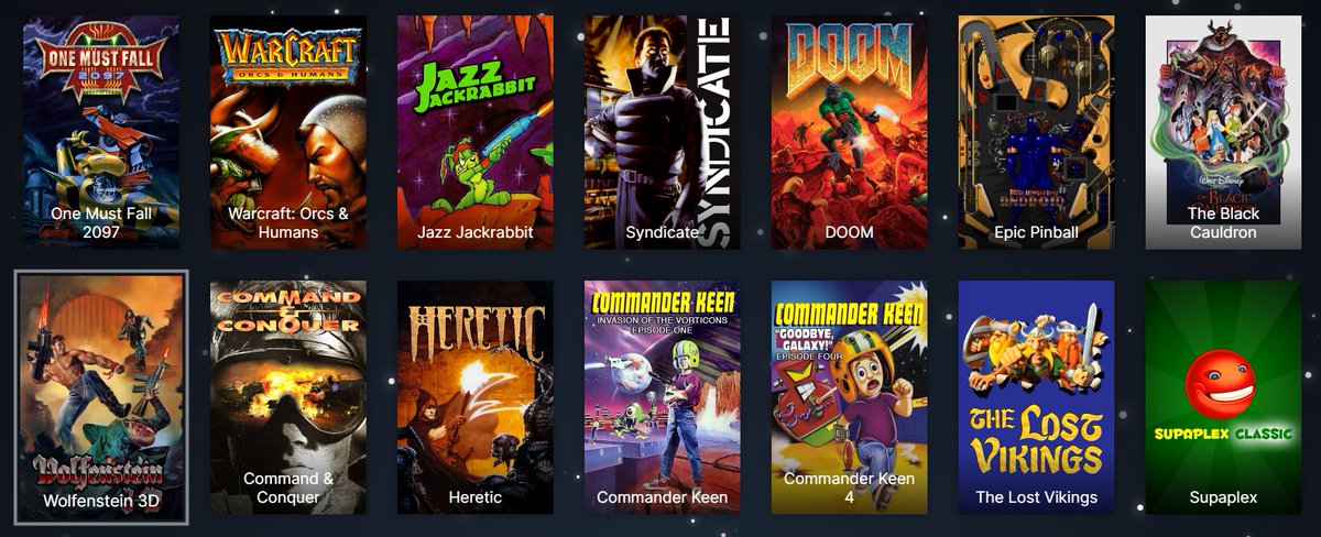 DOS_deck is impressive, and incredibly handy if you want to play MS-DOS games in the comfort of your browser. Have a look: dosdeck.com