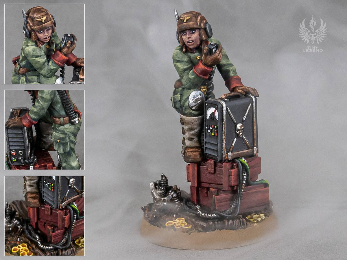 Vehicle crew commander #warhammer #paintingwarhammer #deathkorpsofkrieg #DKoK #astramilitarium #warmongers #scalemodel #WarhammerCommunity