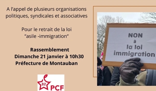 📌 Le 21 janvier partout en Frane, marchons pour la liberté, l'égalité et la fraternité. ➡️ 10h30 devant la préfecture de #Montauban