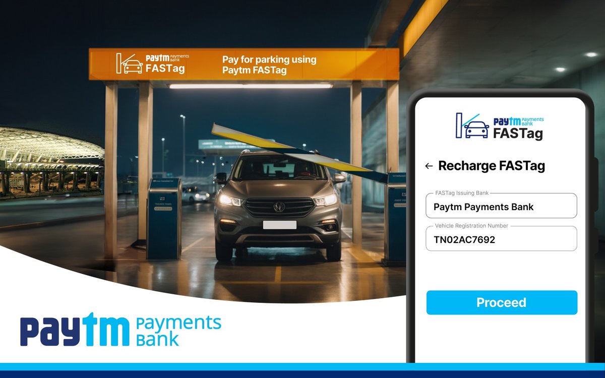 Vanakkam Chennai! Now, zip through the parking at @aaichnairport with Paytm Payments Bank FASTag ! As India’s largest issuer of FASTags, we are enabling users with seamless payments Buy your #PaytmPaymentsBank FASTag today: m.p-y.tm/fatg13