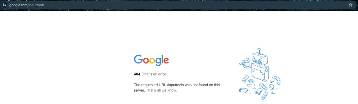 ItsSamarpit's tweet image. Google Input Tools dead

People facing problems because @Google Input 
Tools are no longer working, you can still use the Chrome extension for the same which is still working.

#googleinputtools #googleservice #google #killedbygoogle