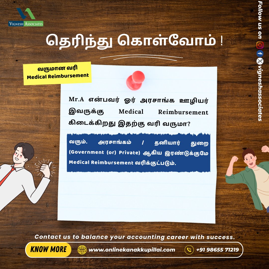 VIGNESHASSOCIA2's tweet photo. தெரிந்து கொள்வோம் Day 75
#incometax #incometaxreturn #incometaxrefund #incometaxindia #incometaxact #gstannualreturn #gstregistration #incometaxupdate #taxadvisor #gst #incometax #tds  #esic #epfo #taxation #accounting #VirtualAccountant #tax #business #accountingstudentjourna https://t.co/uHDE511EMu