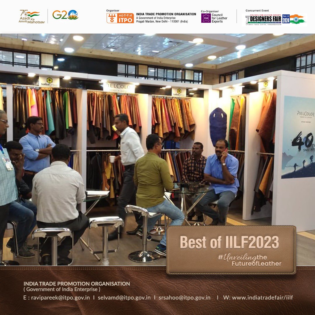 ITPODesk's tweet photo. Throwback to the extraordinary moments at IILF2023. From cutting-edge designs to timeless craftsmanship, here's a glimpse of the best exhibitions that defined last year's showcase.
#itpo #iilf #iilf2024 #unveilingthefutureofleather #futureofleather #Trending https://t.co/2Dgmz0Wj1s
