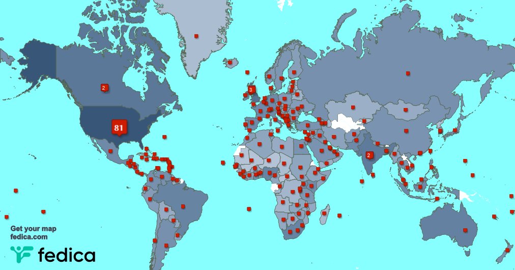 I have 91 new followers from USA 🇺🇸, UK. 🇬🇧, and more last week. See fedica.com/!DMashak