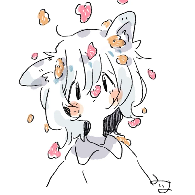 なぜか自分にお花降ってくる 