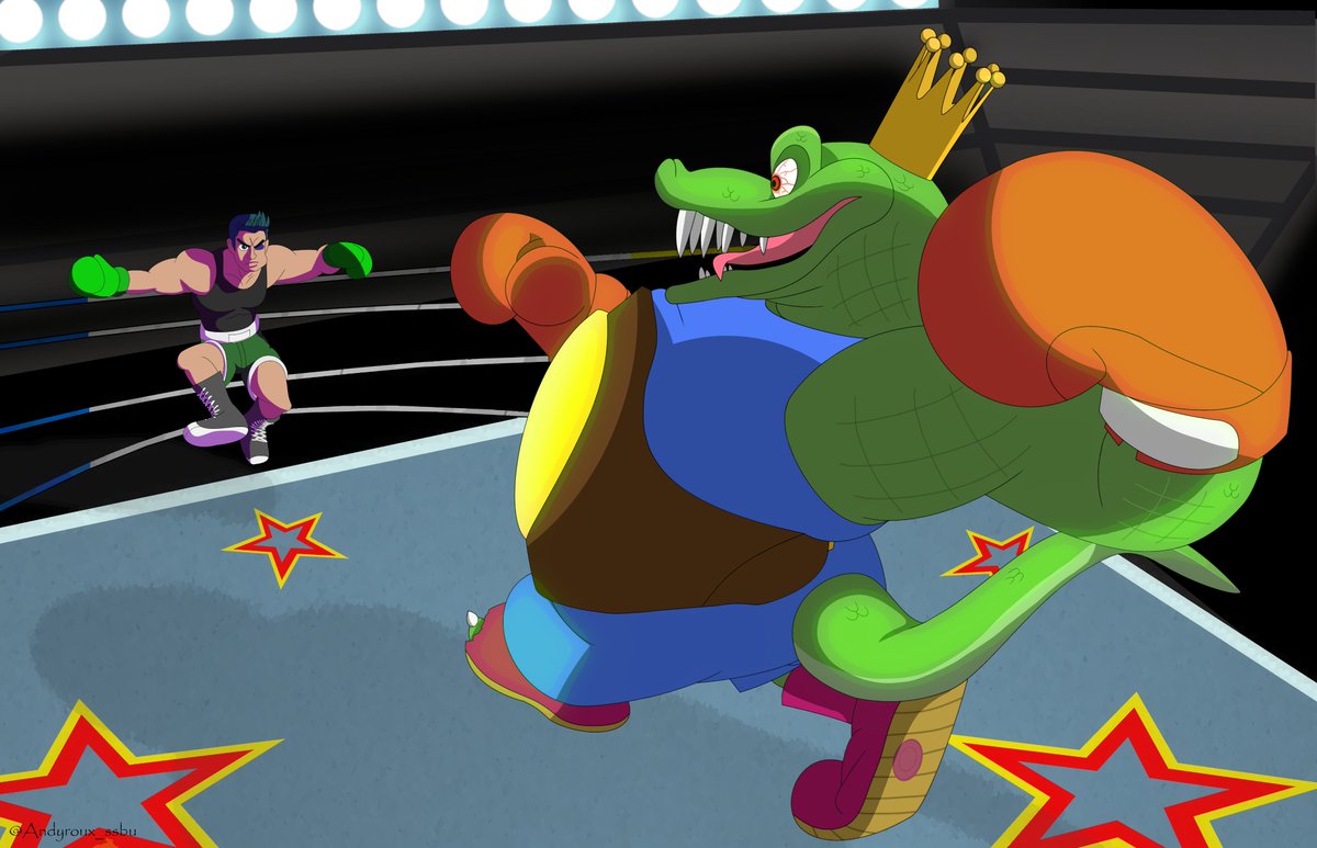 Andyroux_ssbu's tweet photo. King K Rool Vs Little Mac comic in Punch Out! 2/4 #KingKrool #DonkeyKong https://t.co/dGeUpFXmAN