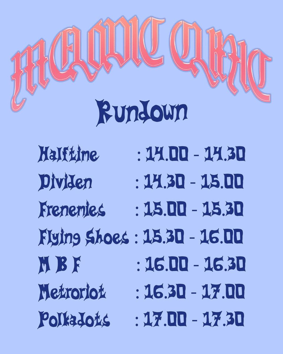 VOICEHELLPWT's tweet photo. VOICE HELL PRESENT :

MELODIC CLINIC

DATE : MINGGU, 21 JANUARY 2024
VENUE : @jailbreakcafe
TIME : 14.00 UNTIL END

LINE UP :
@polkadots_music
@metroriot
@mbfspace
@dividen.official
@flyingshoes_official
@halftimeofficial
@frenemies.music

HTM 25k
Art by @onesidefury https://t.co/WGSaPJaVre
