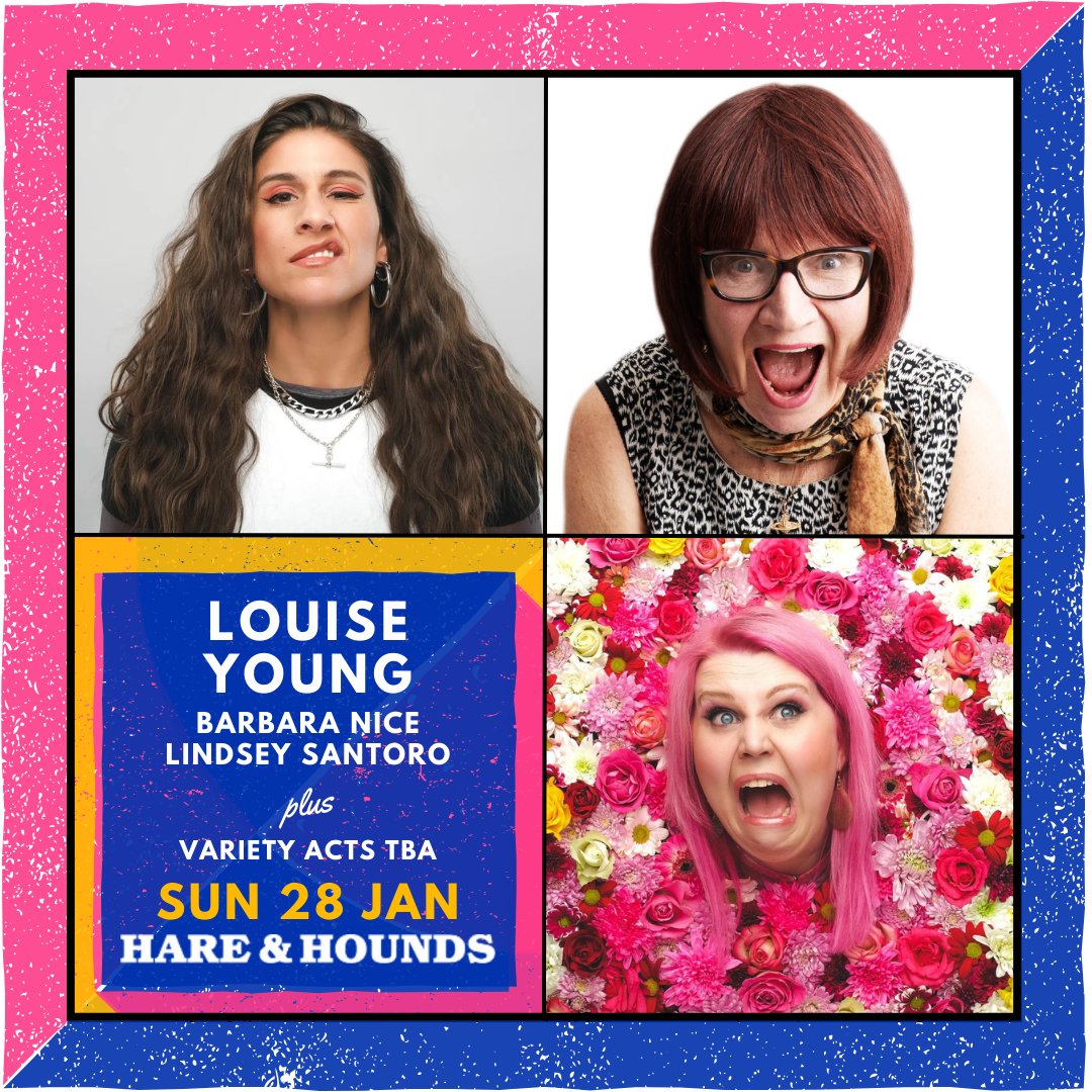Only a few days (and a few tickets) to go before our first show of 2024! Join us on SUN 28 JAN for some much-needed laughs. We’ve only gone and got the incredible @LouiseYoung_ headlining! Along with some very exciting open spots… Ticket link in bio as always. See yous there x