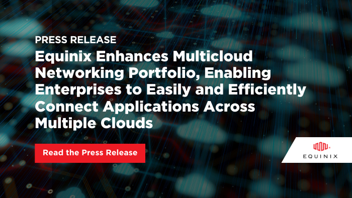 #Equinix is excited to announce the general availability of Equinix Fabric Cloud Router, a new virtual routing service that helps enterprises easily connect applications and data across multiple clouds and on-premise deployments. Read the press release. eqix.it/2wquHrL