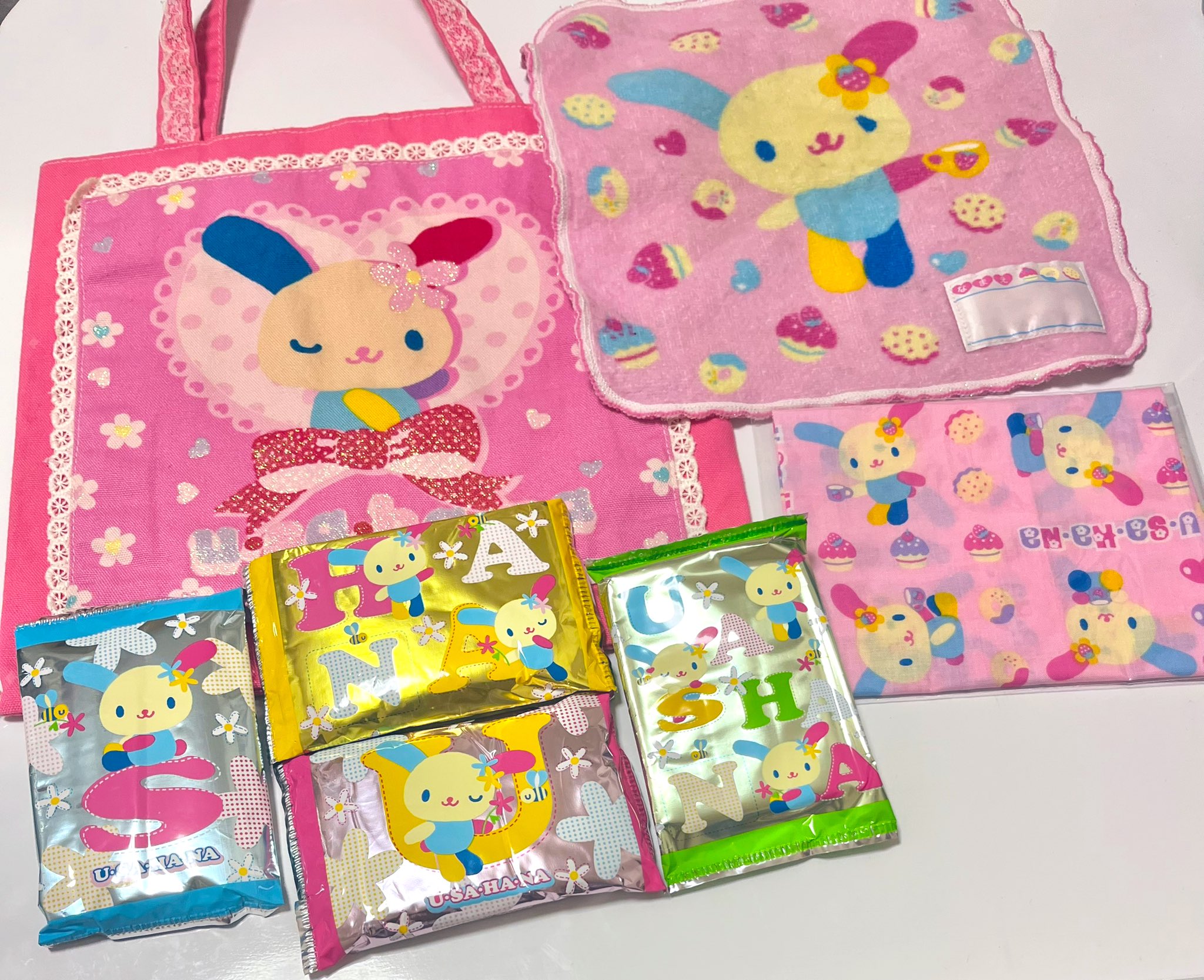 ウサハナグッズ　まとめ売り 予約 8月下旬入荷 ウサハナ ふかふかキーホルダー nic_us10-01_
