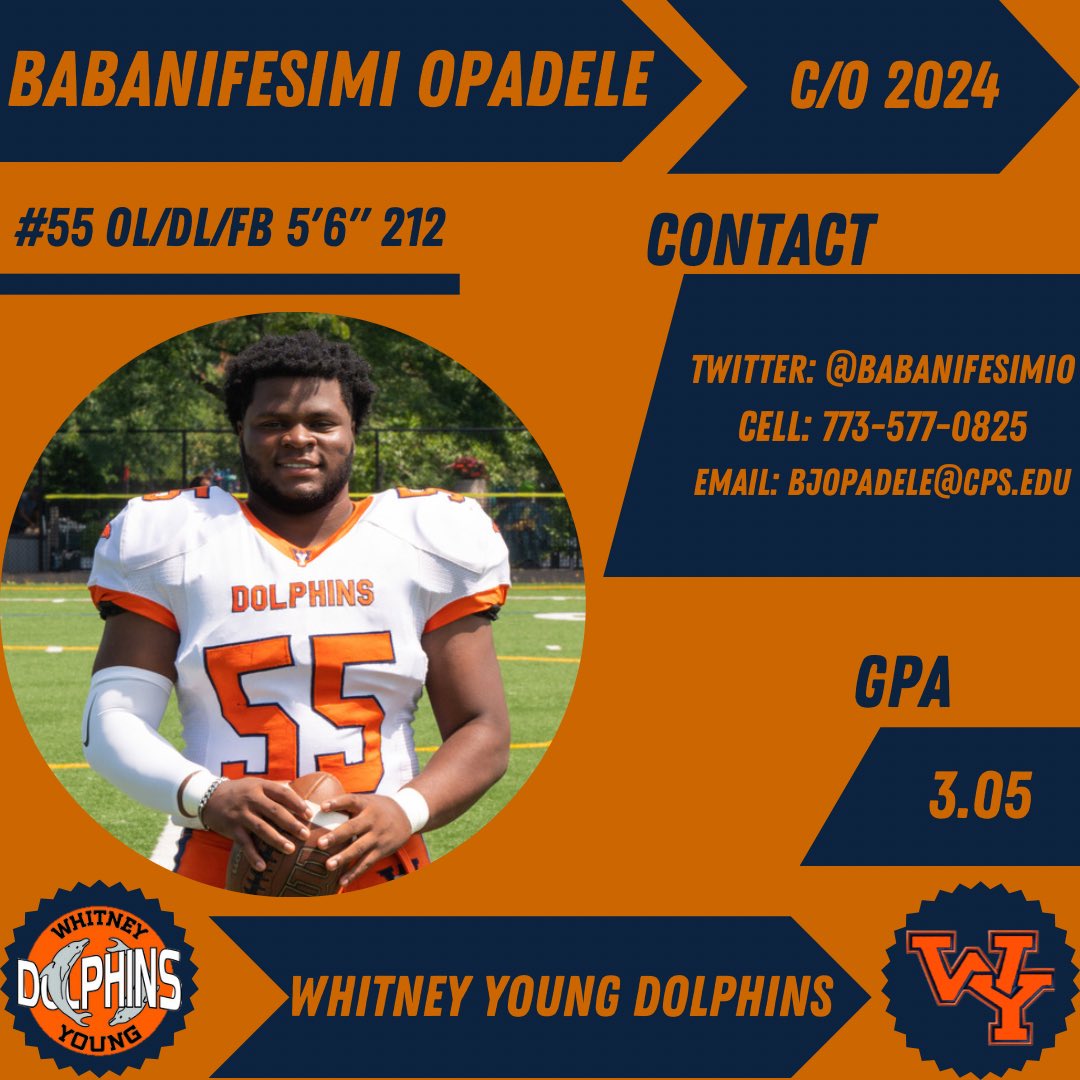 RecruitWY's tweet photo. Check out the rest of Babanifesimi’s senior highlights:

https://t.co/VOnG9pSWQp

#RecruitWY // #PhinsUp

@BabanifesimiO | @DolphinFootball | @CoachFinger | @WYFBStrength | @coach_eddy_wy https://t.co/eK1m2eLhez